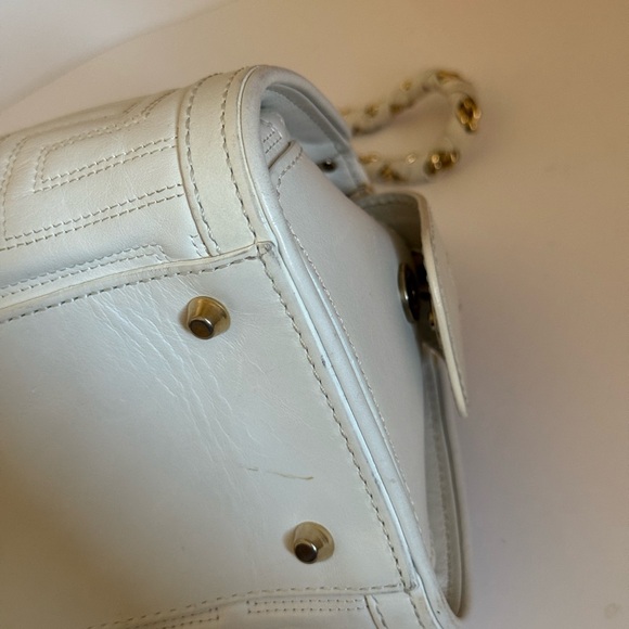 Versace White Quilted Leather Shoulder Bag ✨ - Picture 15 of 17